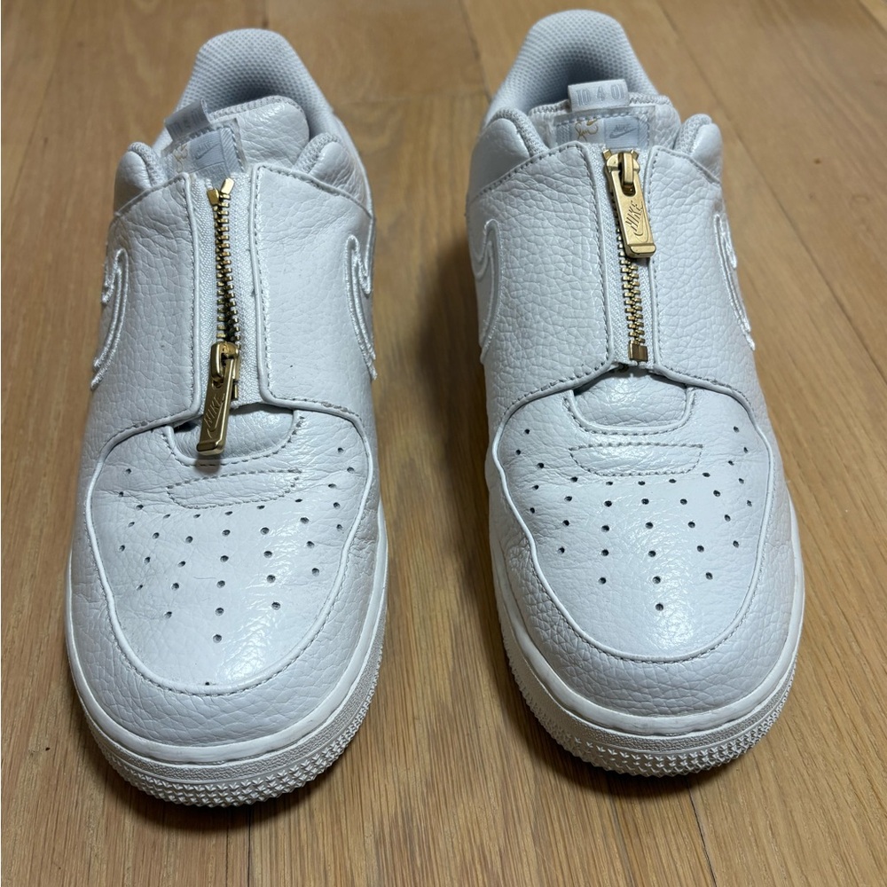 Nike Serena Williams Collab White Air Force 1 Low Zip Sneakers